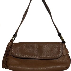 Brown Leather Shoulder Bag